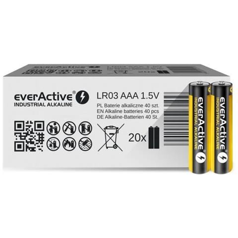 Batterie Lr03 Ministilo Aaa Industriali Blister 40 Pezzi (2 X 20) - Foto 2