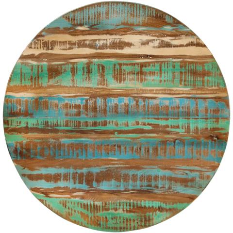 Tavolino da Caffè in Legno Massello Recuperato 65x32 cm - Foto 2