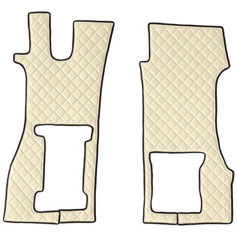 96197 Coppia Tappeti In Similpelle Panna Scania R Serie 711-16 sed - Foto 1