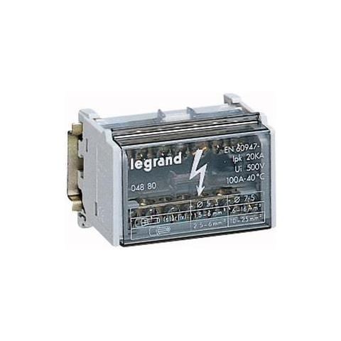 Morsettiera Bipolare Viking 40a 2p 100a 7 Fori 4 Moduli 004880 - Foto 1