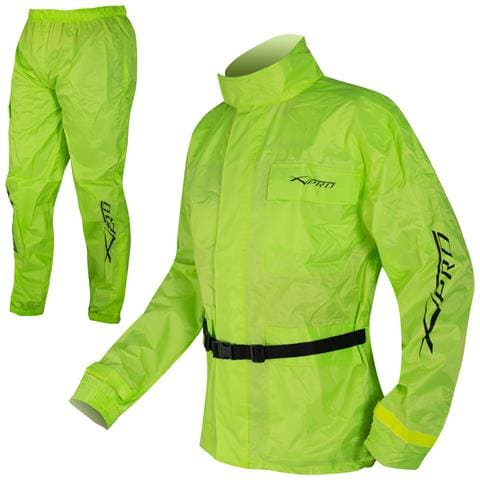 Tuta Impermeabile Giacca Pantaloni Antipioggia Alta Visibilità Fluo L - Foto 1