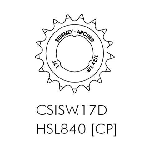 Steck-ritzel Gekröpft (1/2×1/8') / / 17/18/19/20/21/22 Zähne, Ausführung: verchromt, Dimension: 19 Zähne - Foto 2