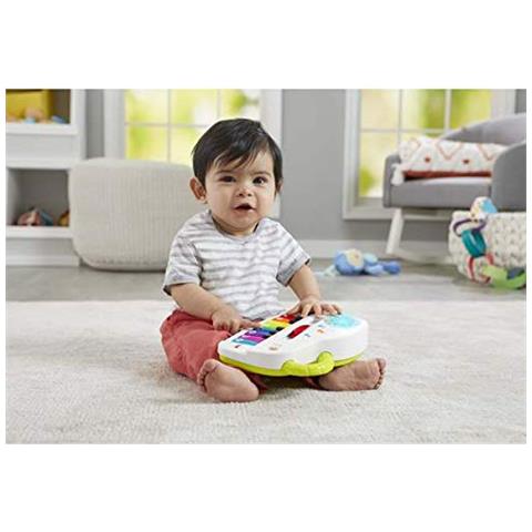 Fisher Price - Il Mio Piano Di Divertimento, Giocattolo Interattivo Musicale E Luminoso Con Modalità Di Gioco E Musica Per Bambini Dai 6 Mesi, Gfk11 - Foto 2