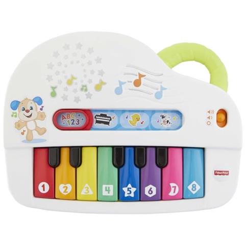 Fisher Price - Il Mio Piano Di Divertimento, Giocattolo Interattivo Musicale E Luminoso Con Modalità Di Gioco E Musica Per Bambini Dai 6 Mesi, Gfk11 - Foto 5