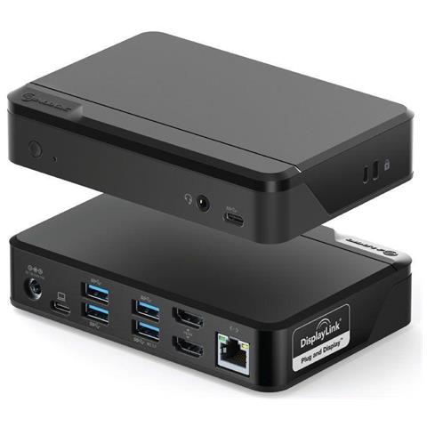 Duthdpr Replicatore Di Porte E Docking Station Per Laptop Usb 3.2 Gen 1 (3.1 Gen 1) Type-c Nero - Foto 4
