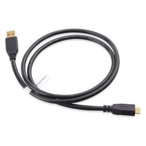 Micro Usb 3.0 Cavo 1m (micro Usb 3 Cavo Usb Cavo Del Disco Rigido) In Black 1 Metro Per Hard Disk Esterni Western Digital My Passport Seagate Expansion Toshiba Canvio - Foto 4