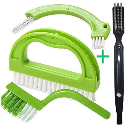 Tile Comune Pennello 4 In 1 Multifunzione Comune Scrubber Cucina Bagno Spazzola Di Pulizia Grout Muffa Brush Cleaner Verde - Foto 1