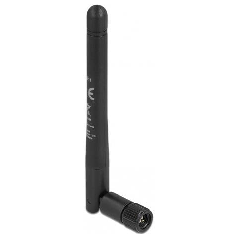 5G 3,3 - 5,0 GHz Antenna SMA maschio -1,0 - 4,5 dBi 10,9 cm omnidirezionale con raccordo basculante e materiale flessibile nero - Foto 1