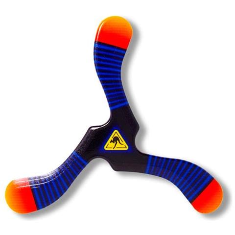 Boomerang Zebra 3 Foglie, 27cm Peso 40gr A Destra - Foto 1