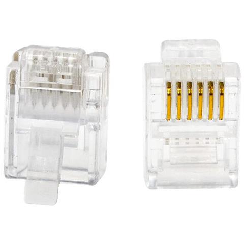 Plug Di Ricambio Cavo Adattatore Rj-12 Rj12 Spina 6 Pin Poli - Foto 3