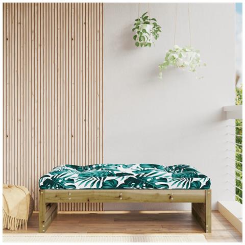 Poggiapiedi Da Giardino 120x80 Cm In Legno Impregnato Di Pino - Foto 1