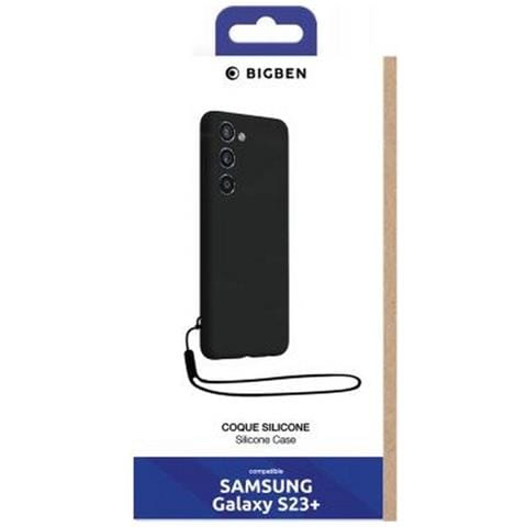 Cover Silicone Per Samsung S23 5g Con Cordino Da Polso Abbinato, Nero - Foto 2