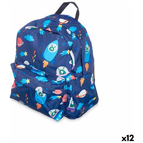 Zaino Scuola Nave Spaziale Multicolore 28 X 12 X 22 Cm (12 Unità) - Foto 1
