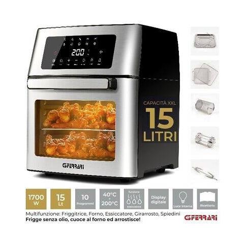 Friggitrice ad Aria Friggisano Evo G1018200 Capacità 15 Litri 1700 Watt Colore Nero - Foto 5