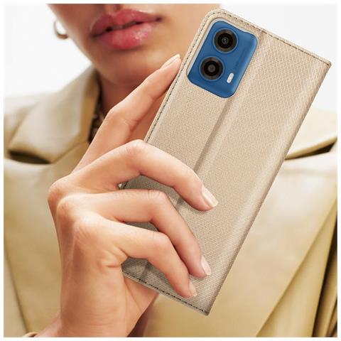 Custodia Per Motorola Moto G34 5g Portacarte Supporto Video - Foto 5