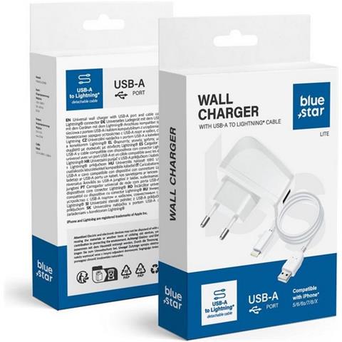 Caricabatterie Da Parete Per Casa Usb 5w Connettore Apple Lightning White Per Iphone - Foto 1