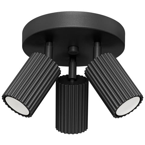 Lampada Da Soffitto Karbon 3p Nero Sl. 1582 - Minimalista Lampada Da Soffitto Nero 18x19.5x19.5 Cm - Foto 1