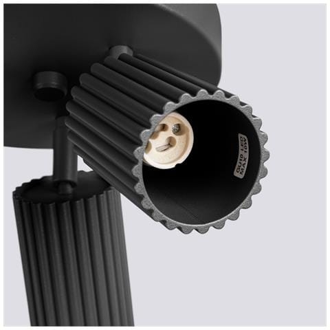 Lampada Da Soffitto Karbon 3p Nero Sl. 1582 - Minimalista Lampada Da Soffitto Nero 18x19.5x19.5 Cm - Foto 8