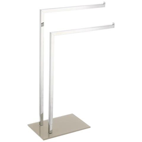 Piantana Portasciugamani Base Tortora Da Bagno Porta Asciugamani Indipendente - Foto 1