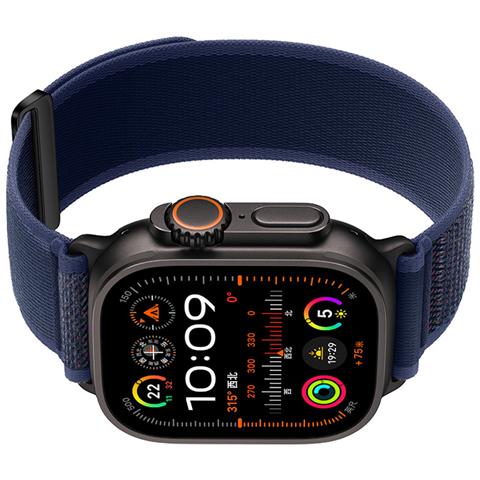 Cinturini Per Orologi In Nylon Compatibili Con Apple Watch - Cinturini Sportivi Traspiranti Per Iwatch Serie 8/7/6/5/4/3/2/1/se/ultra Blue L - Foto 2