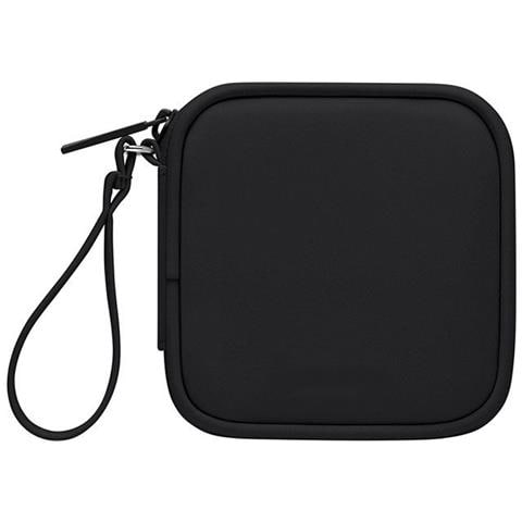 Custodia Grigia In Pelle Pu Per Auricolari E Piccoli Accessori Black - Foto 1