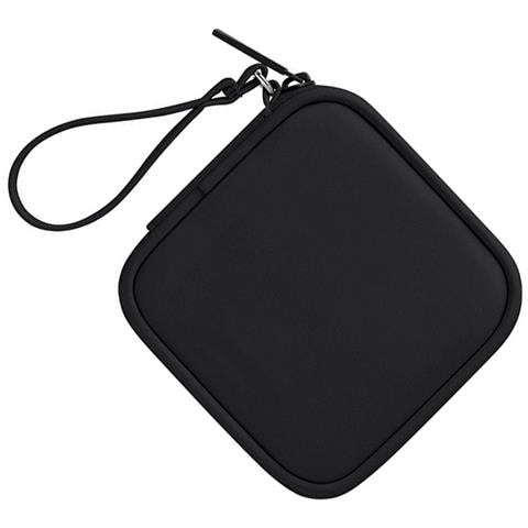 Custodia Grigia In Pelle Pu Per Auricolari E Piccoli Accessori Black - Foto 2
