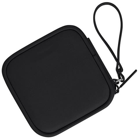 Custodia Grigia In Pelle Pu Per Auricolari E Piccoli Accessori Black - Foto 3