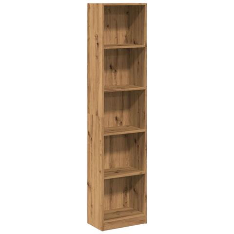 Libreria Rovere Artigianale 40x24x176 Cm In Legno Multistrato - Foto 2
