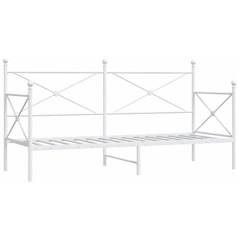 Dormeuse Senza Materasso Bianco 90x200 Cm In Acciaio - Foto 2