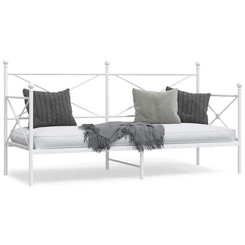 Dormeuse Senza Materasso Bianco 90x200 Cm In Acciaio - Foto 1