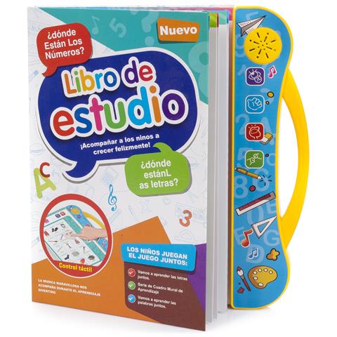Libro Di Studio, Libro Elettronico Educativo Con Suoni, Bilingue In Spagnolo E Inglese. Attività Matematiche, Linguistiche, Creative. - Foto 1
