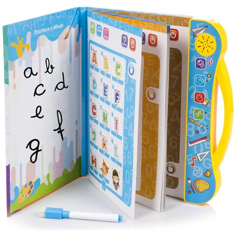 Libro Di Studio, Libro Elettronico Educativo Con Suoni, Bilingue In Spagnolo E Inglese. Attività Matematiche, Linguistiche, Creative. - Foto 2