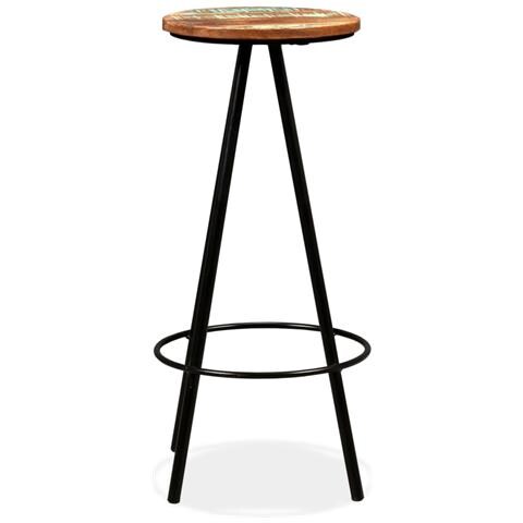 Sedie Da Bar 4 Pz Legno Massello Di Recupero - Foto 1