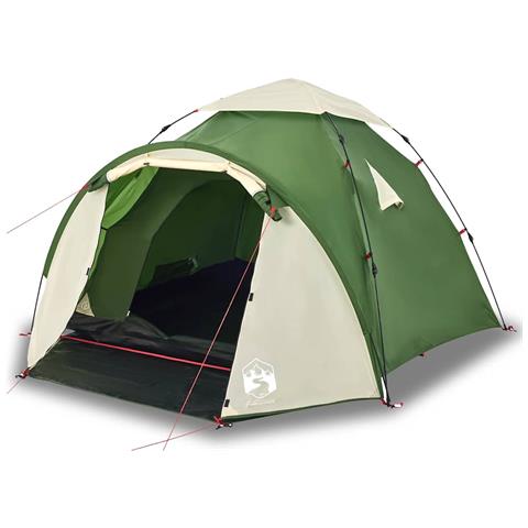 Tenda a Cupola da Campeggio 3 Persone Verde a Rilascio Rapido - Foto 1
