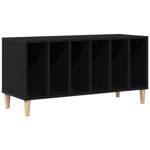 Armadio per dischi Nero Quercia 100x38x48 cm Legno ingegnerizzato - Foto 1