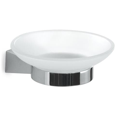 Portasapone Da Muro In Acciaio Inox E Cromall Tn11 Serie Tonale Cromato - Foto 1