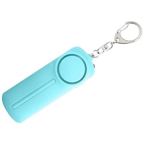 Allarme Di Sicurezza Personale Da 130db Con Luce Led - Attivazione Ad Anello, Alimentato A Batteria Blue - Foto 2