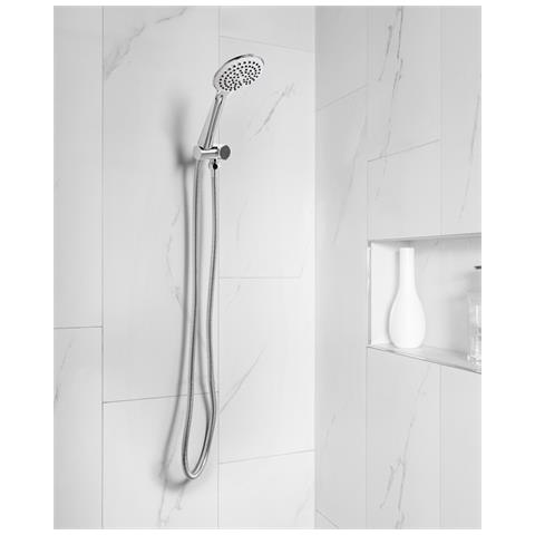 Kit Doccia Con Soffione E Flessibile Tarma 4 Funzioni Argento - Foto 1