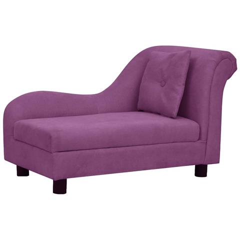 Divano per Cani con Cuscino Borgogna 83x44x44 cm in Peluche - Foto 1