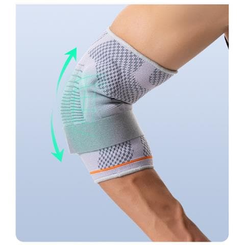 Tutore Sportivo Regolabile A Compressione Per Gomito Con Imbottitura In Silicone Per Supporto E Protezione L - Foto 1