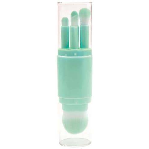 Set Di Pennelli Portatili 5-in-1 - Strumento Di Bellezza Multifunzionale Green - Foto 1