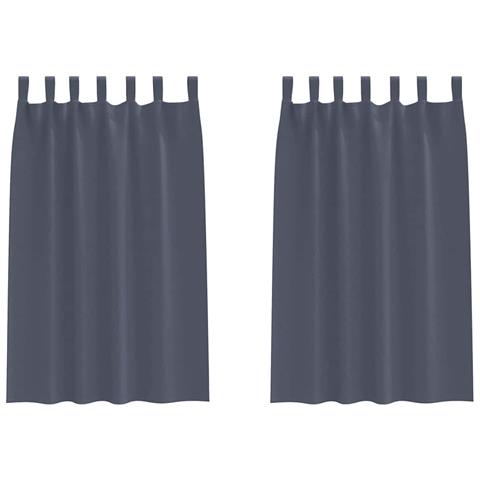 Tende con tende 2 pcs Antracite Poliestere - Foto 1