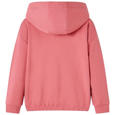 Felpa con Cappuccio da Bambina Rosa Antico 128 - Foto 2
