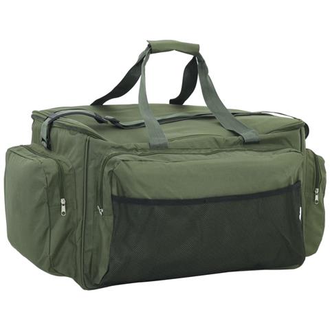 Borsa da Pesca Impermeabile Verde Scuro in Tessuto Oxford - Foto 1