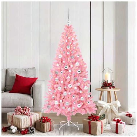 Albero di Natale con 300 LED con supporto Rosa 180 cm PVC - Foto 2