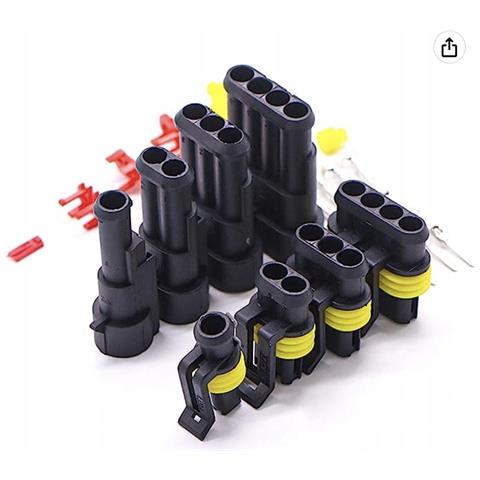 Set Di Connettori Elettrici Ermetici - 622 Pezzi | Ip67, 14a, 24v, -40°c A +125°c | Uso Universale In Auto, Elettronica, Telecomunicazioni - Foto 2