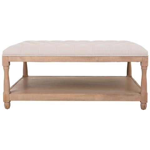 Sgabello Imbottita In Legno Panna 110x78x48h - Foto 2