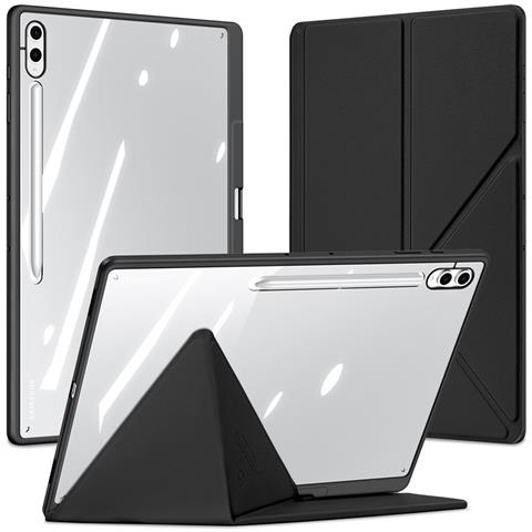 Cover per Galaxy Tab S8 Ultra - TPU+PC+Pelle /PU, Nero - Foto 4