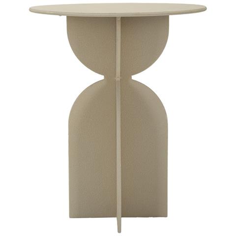 Tavolino Vkh800-beige-metallo-45x45x58 Cm - Foto 2