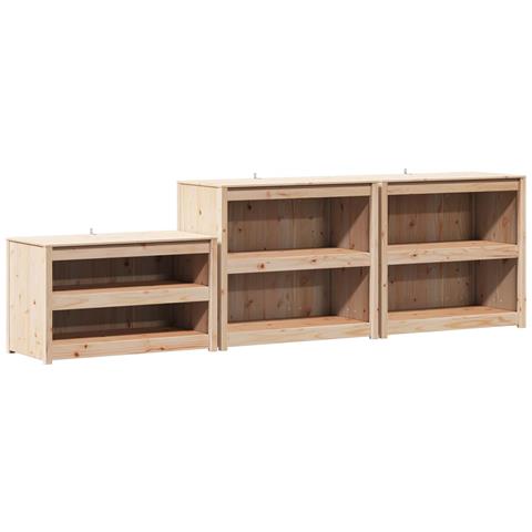 Mobile da cucina da esterno MEPPEL 3 pcs Douglas Naturale - Foto 1
